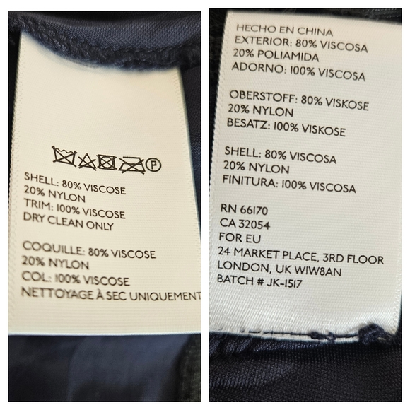 Pins & Needles Blue Velvet Burnout Sheer Fringe Kimono Open Front Womens M/L - Picture 11 of 13